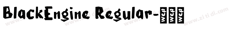 BlackEngine Regular字体转换